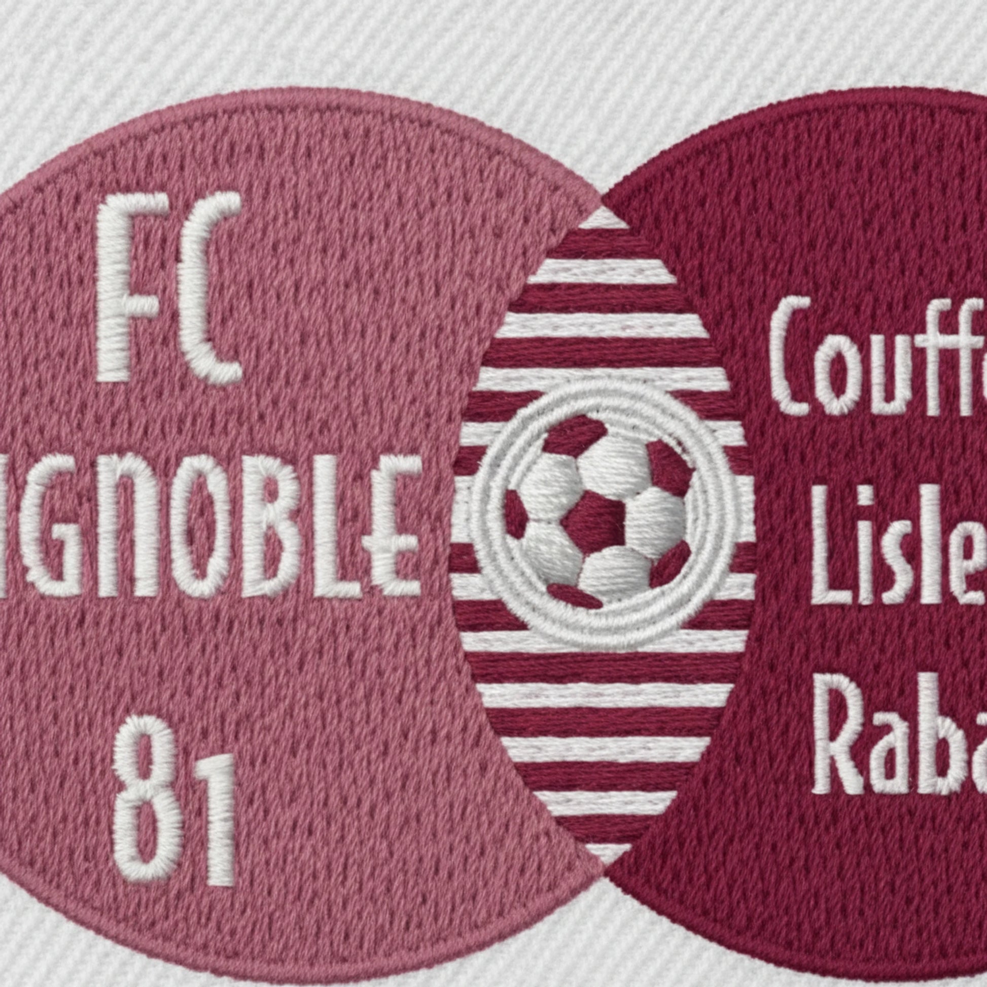 Collection patchs brodés Football