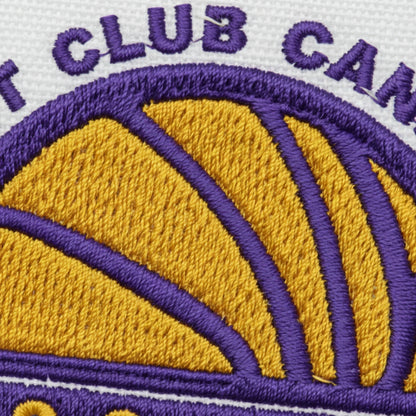 Détail broderie patch Basket Club Canejanais