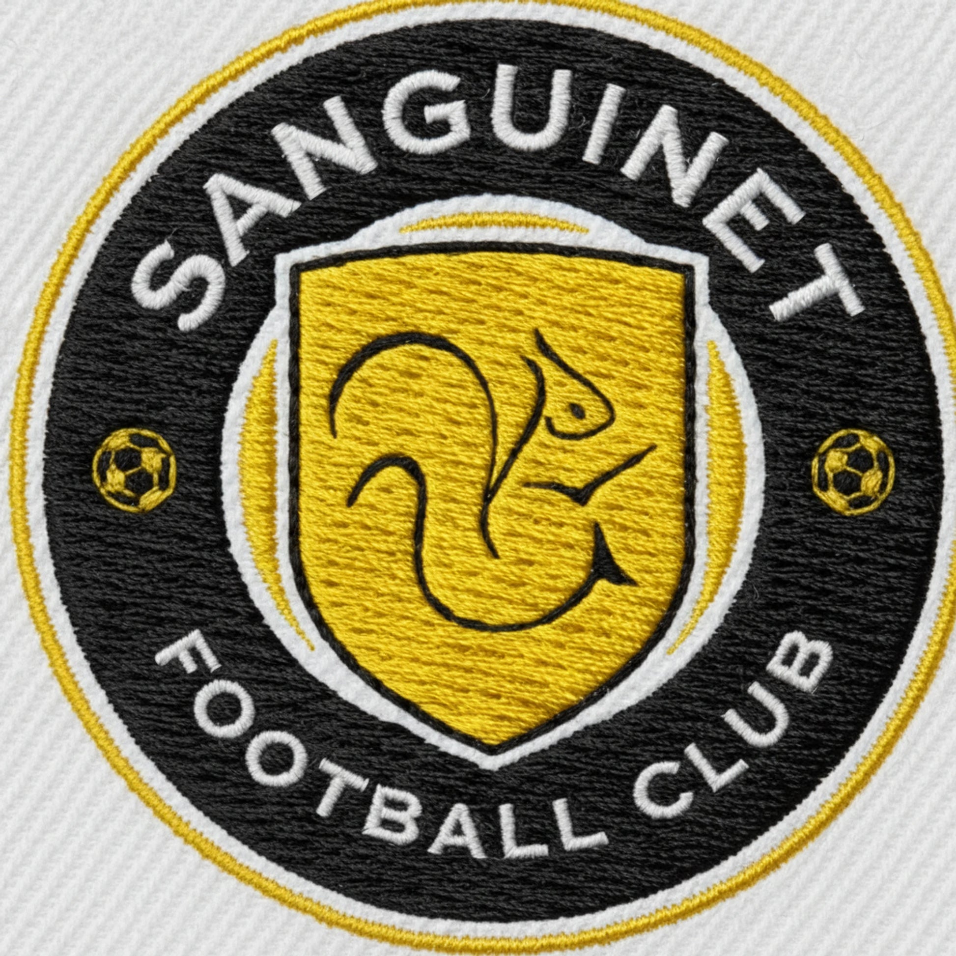 Patch SANGUINET FOOTBALL CLUB sur casquette à velcro PPATCH