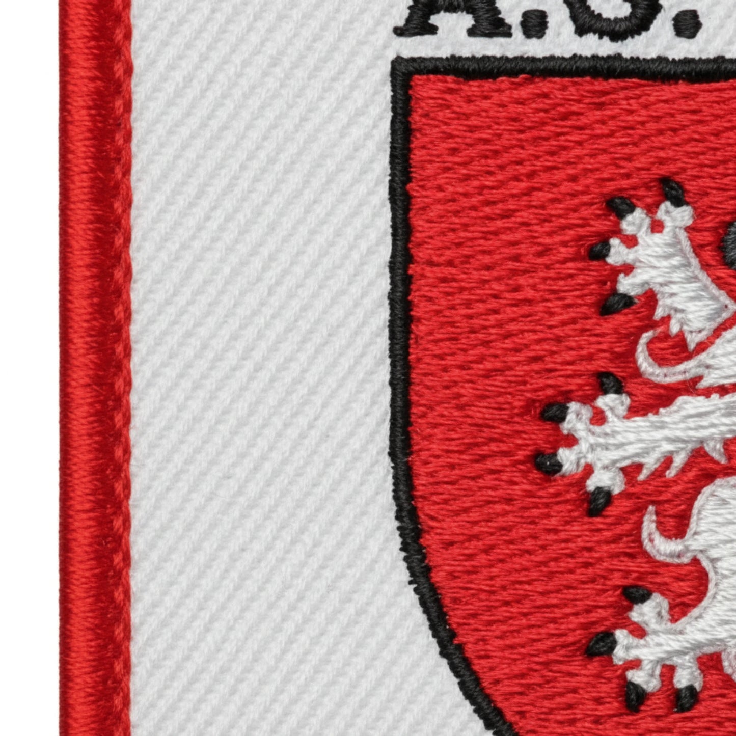 Détail broderie patch A.S. BAGE LE CHATEL