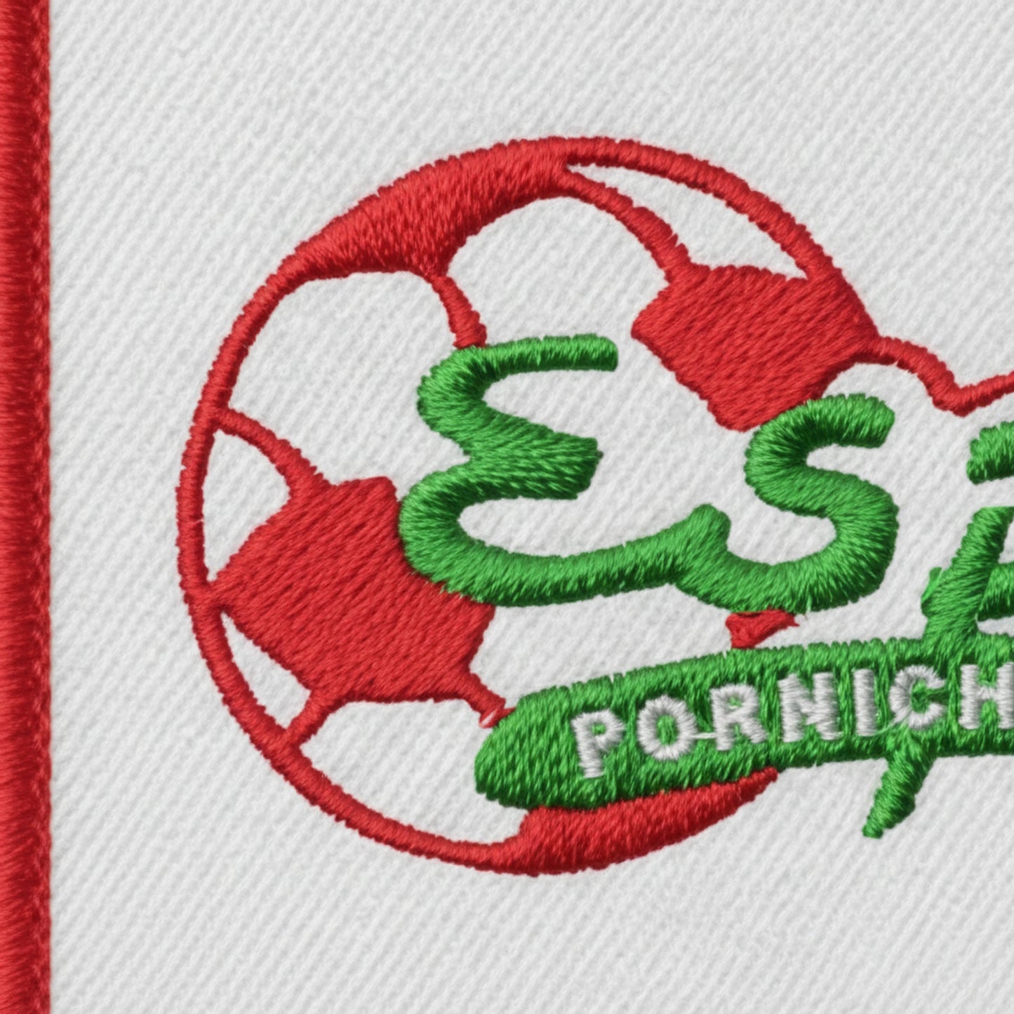 Détail broderie patch ESP FOOTBALL