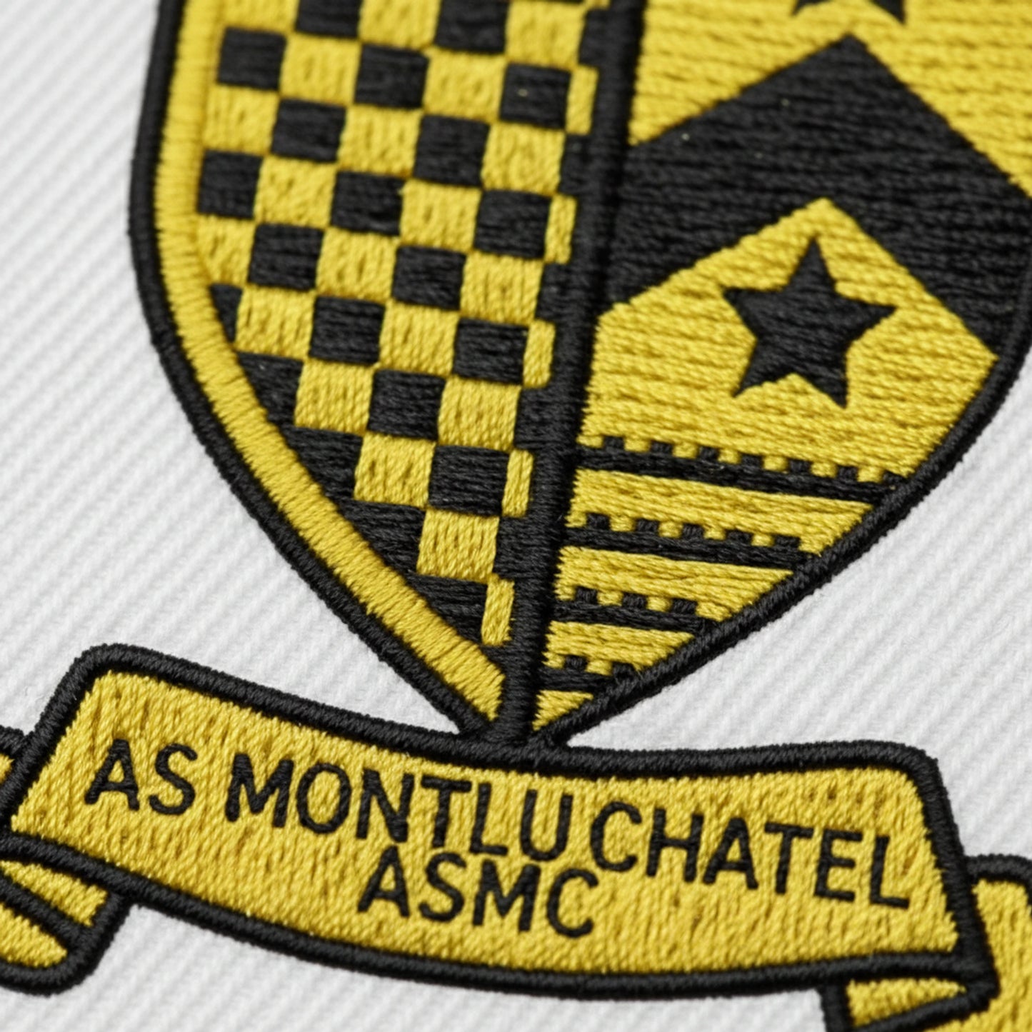 Détail broderie patch A.S. DE CHATELARD MONTLUCON