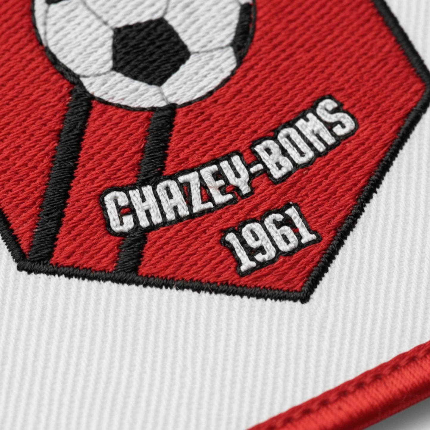 Détail broderie patch AS Chazey Bons
