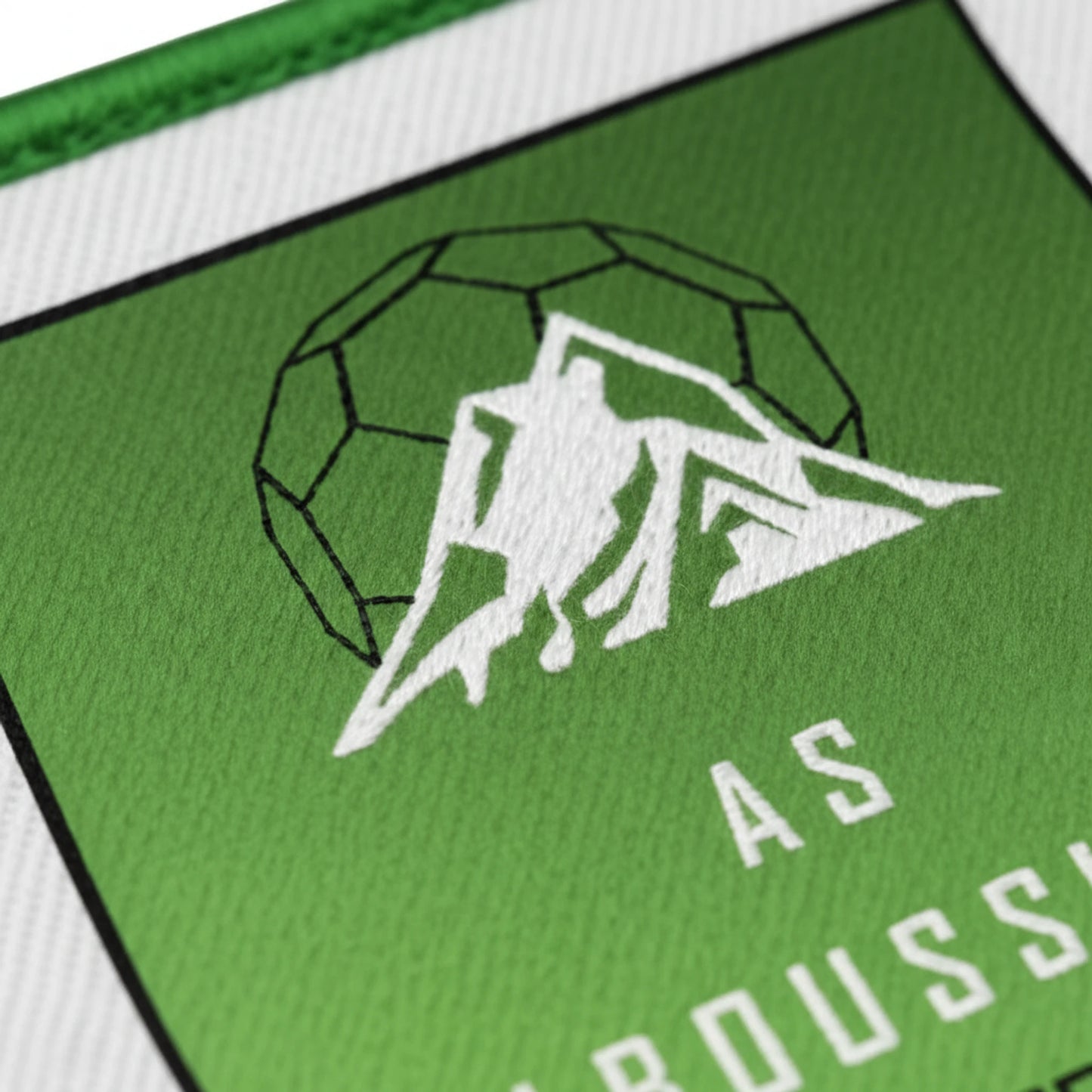 Détail broderie patch A.S. ALBOUSSIERE