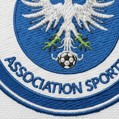 Détail broderie patch A.S. SARREWERDEN
