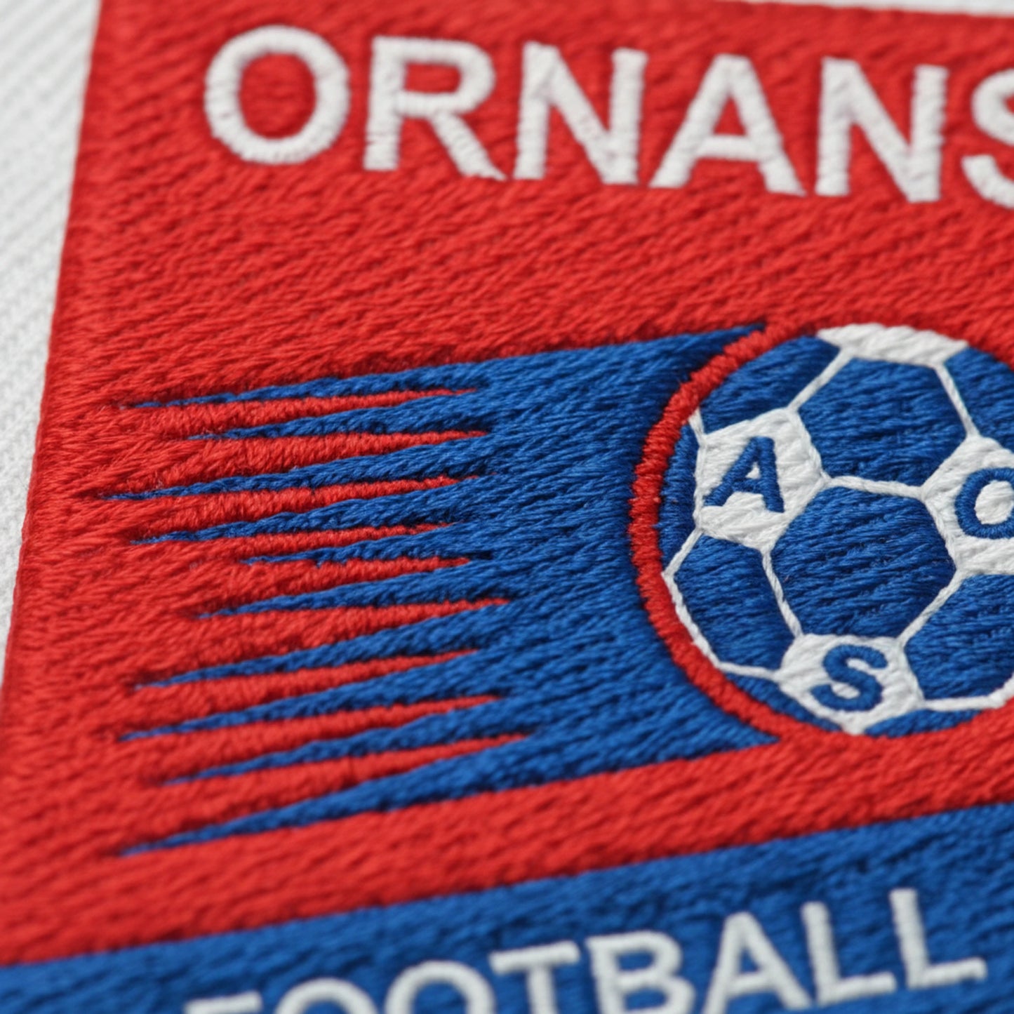 Détail broderie patch A.S. D'ORNANS