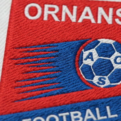Détail broderie patch A.S. D'ORNANS