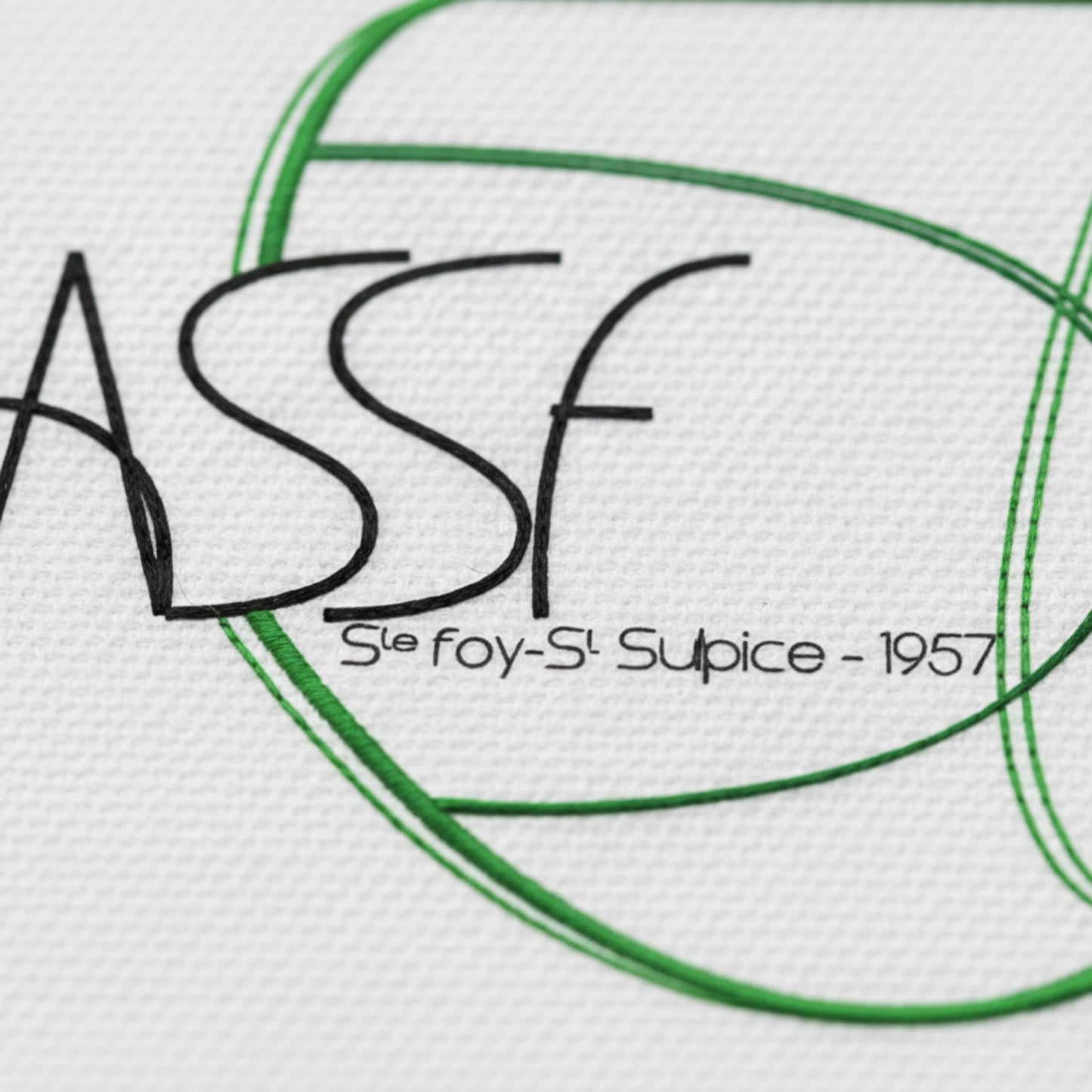 Détail broderie patch A.S. STE FOY ST SULPICE