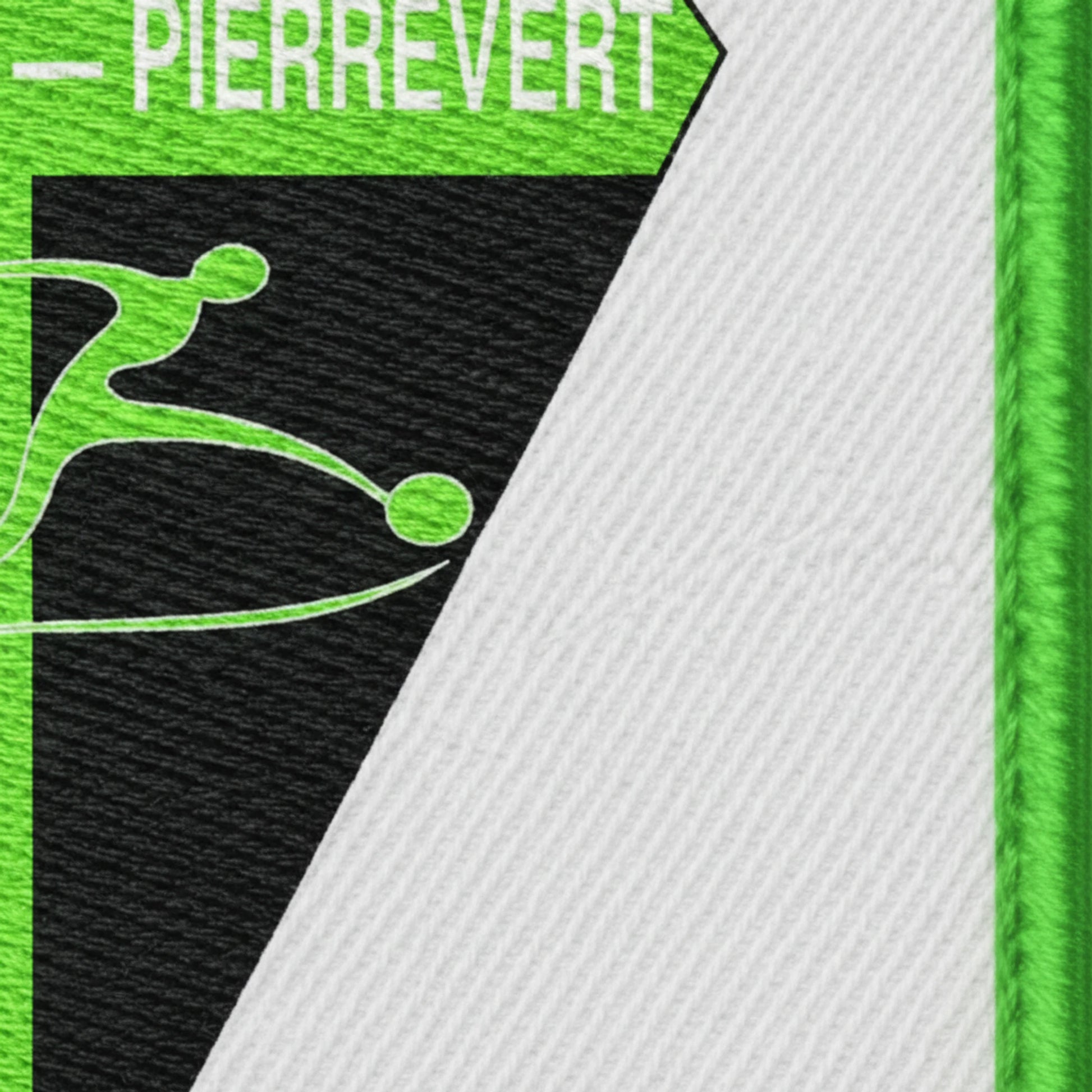 Détail broderie patch Am FC Sainte Tulle Pierrevert