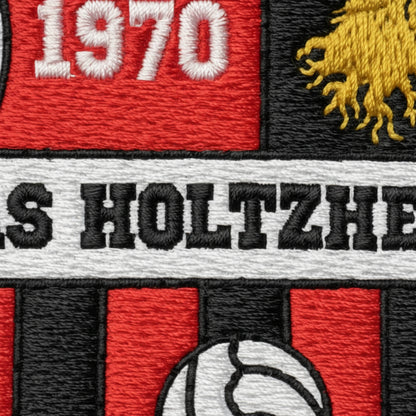 Détail broderie patch A.S. HOLTZHEIM