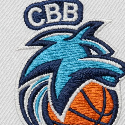 Détail broderie patch Chemille Basketball