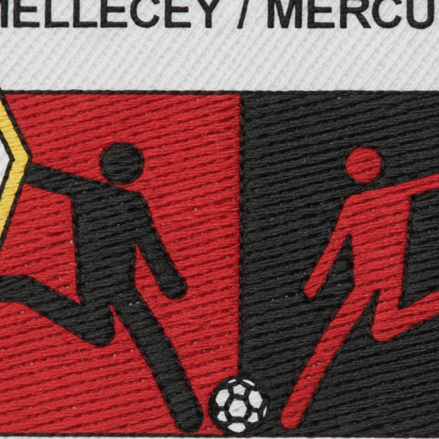 Détail broderie patch A. S. MELLECEY MERCUREY