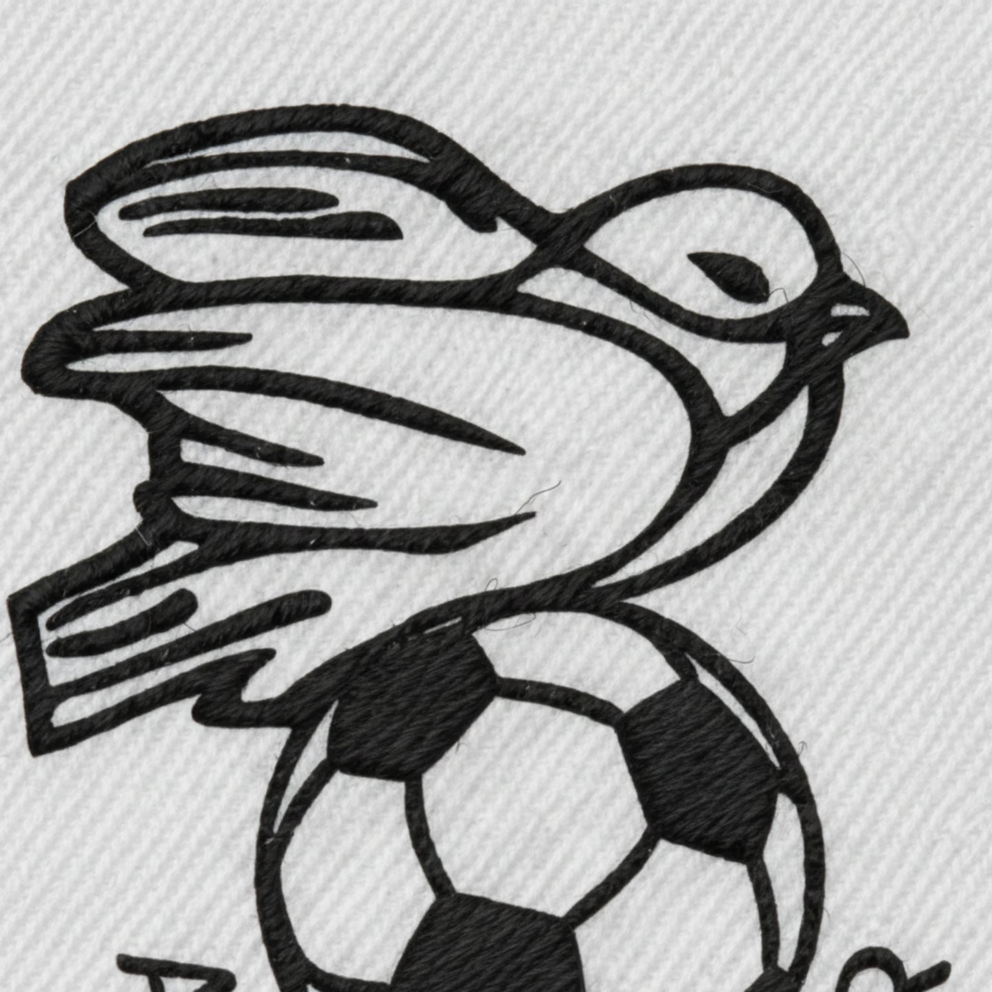 Détail broderie patch A.S. DE MESANGER