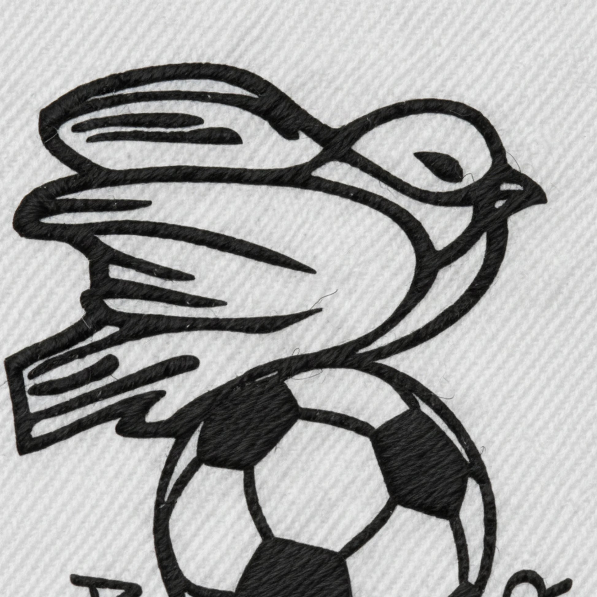 Détail broderie patch A.S. DE MESANGER