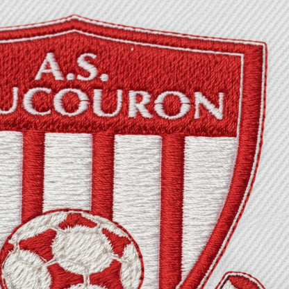 Détail broderie patch A.S. COUCOURON