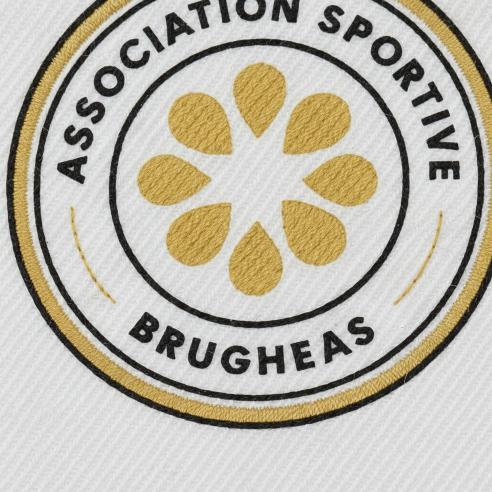 Détail broderie patch ASSOCIATION SPORTIVE DE BRUGHEAS