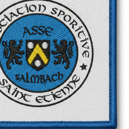 Détail broderie patch A. S. ST ETIENNE SALMBACH