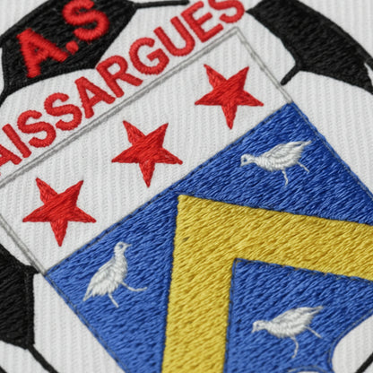 Détail broderie patch A.S. DE CAISSARGUES