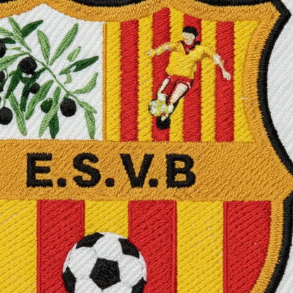 Détail broderie patch Et sur Vallee Des Baux Maussane