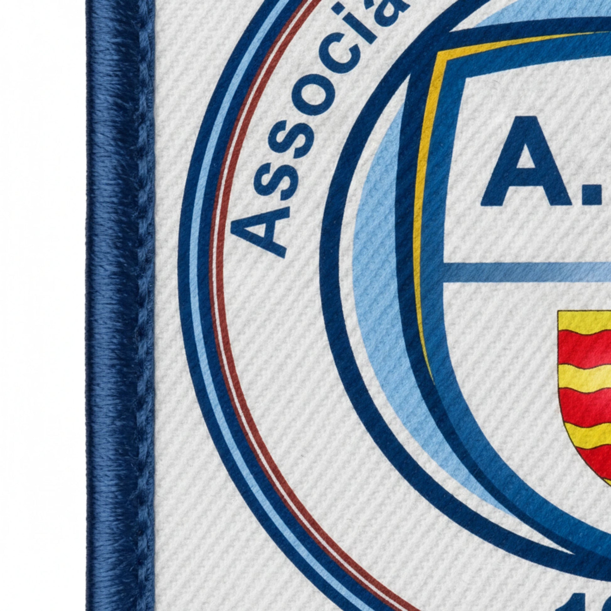Détail broderie patch A.S. ARDENTES