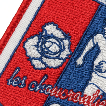 Détail broderie patch A.S. DE CHEVREMONT