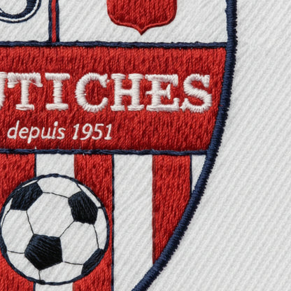 Détail broderie patch A.S. COUTICHES