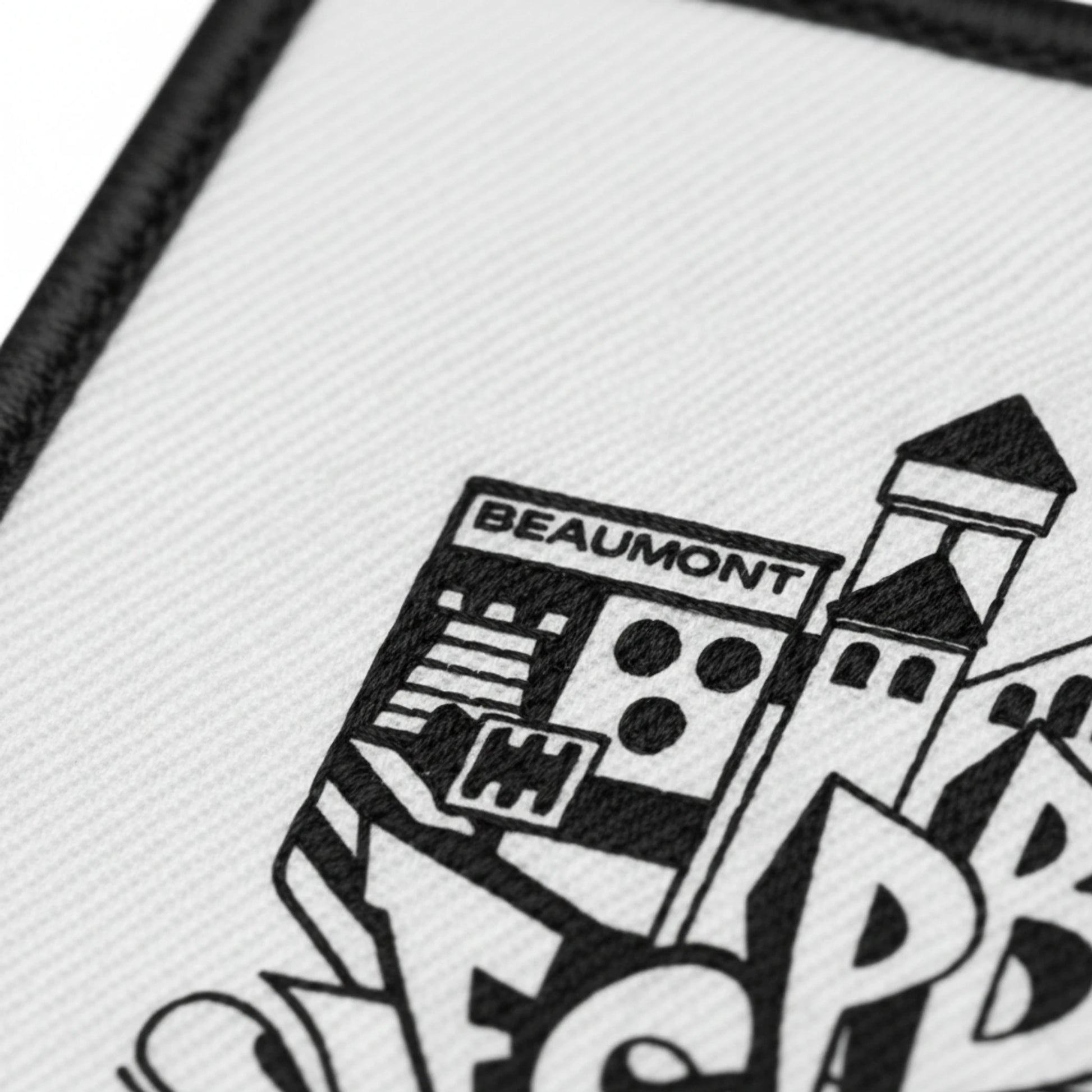 Détail broderie patch FC Pays Beaumontois