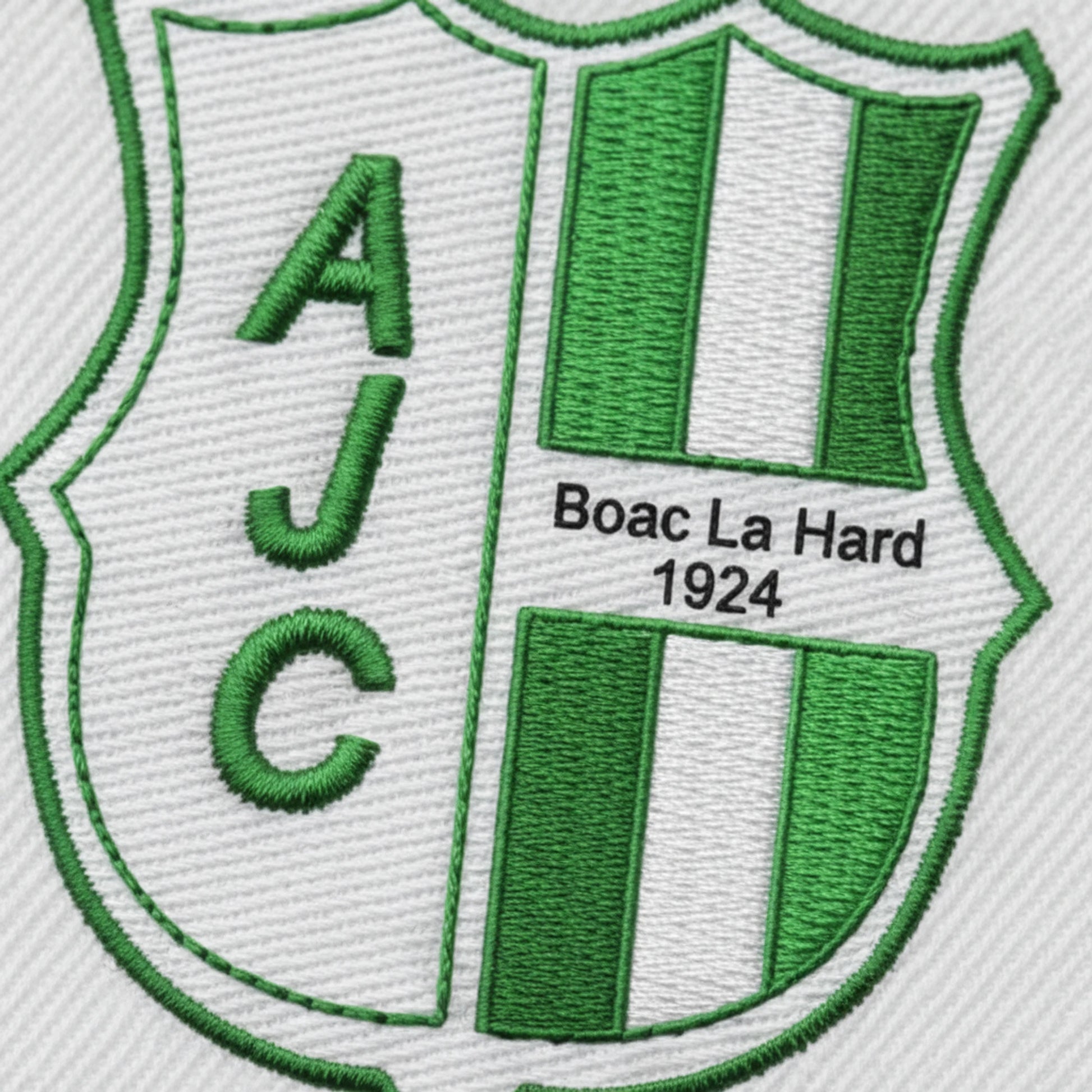 Détail broderie patch Am Joseph sur Caulle Bosc Le Har