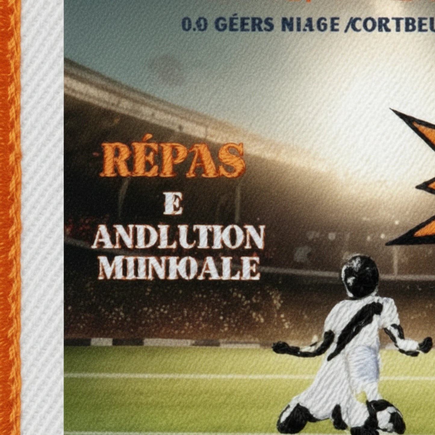 Collection patchs brodés Football