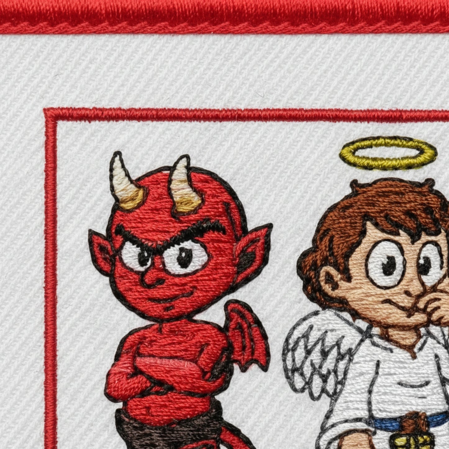 Détail broderie patch A. S. LA JONCHERE ST MAURICE