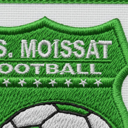 Détail broderie patch A.S. MOISSAT