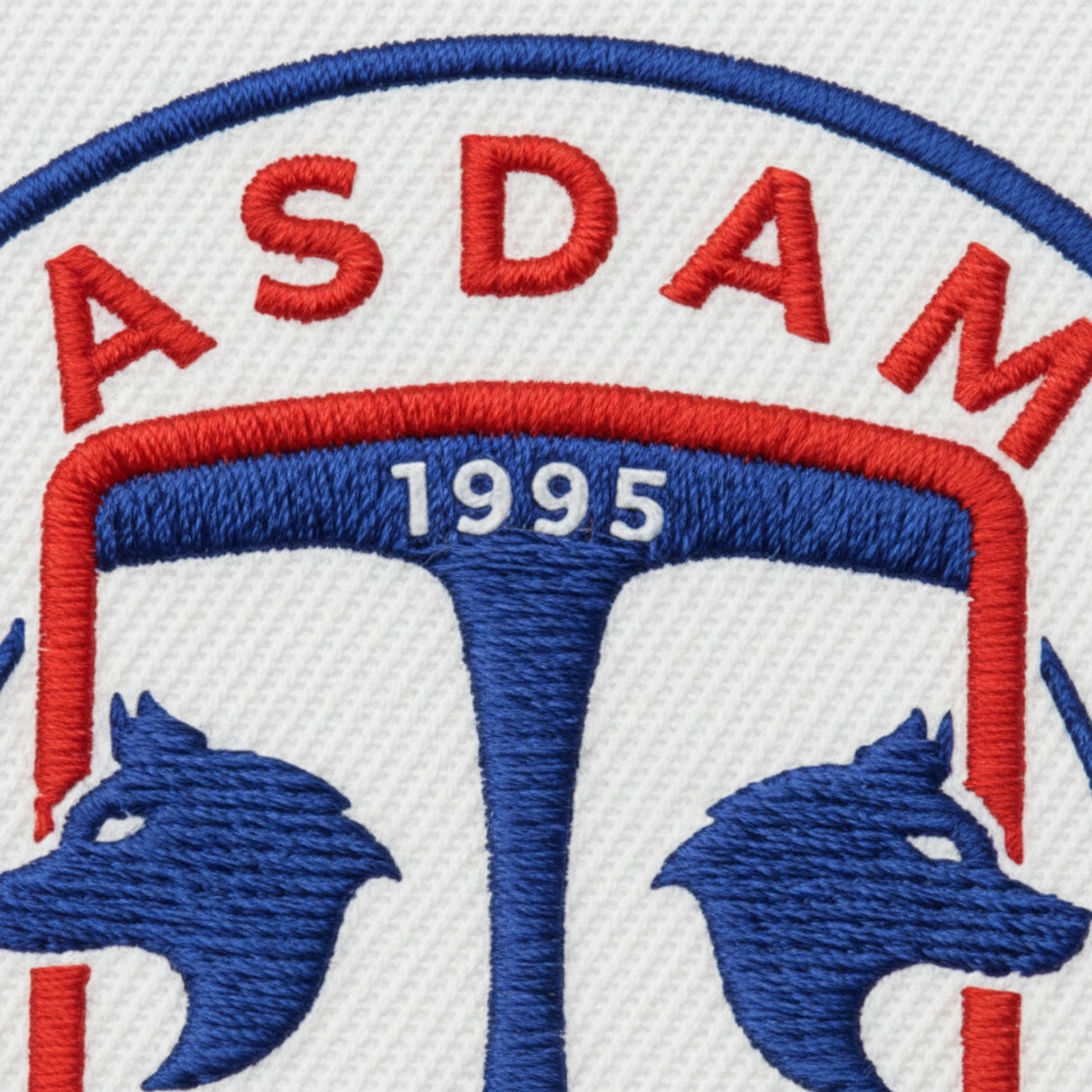 Détail broderie patch A.S. DANJOUTIN ANDELNANS MEROUX