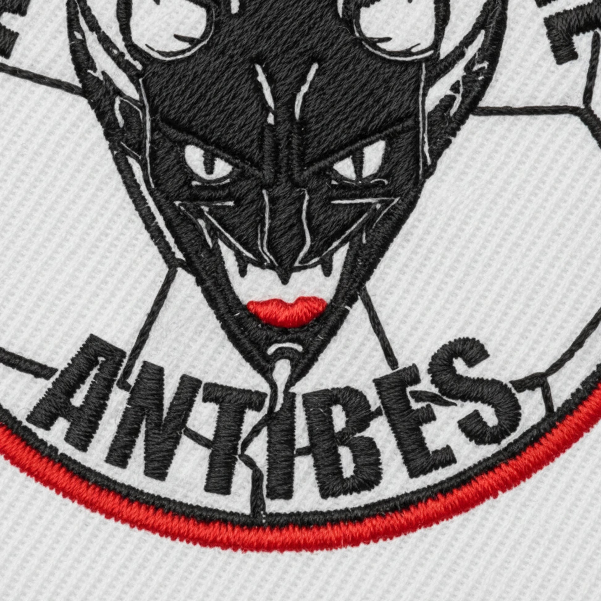 Détail broderie patch A.S. DE LA FONTONNE  ANTIBES