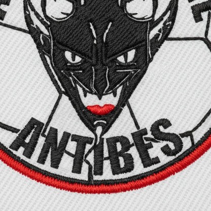Détail broderie patch A.S. DE LA FONTONNE  ANTIBES