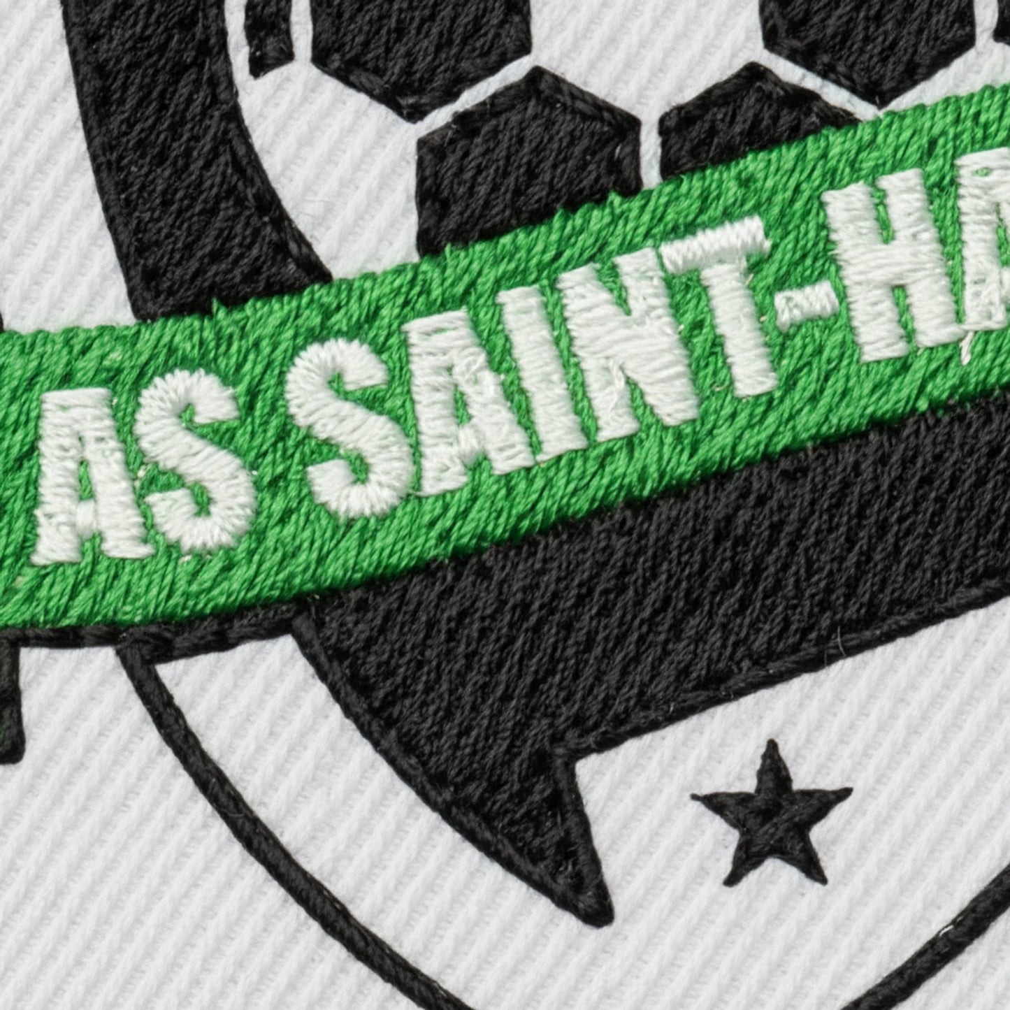 Détail broderie patch A.S. ST HAON