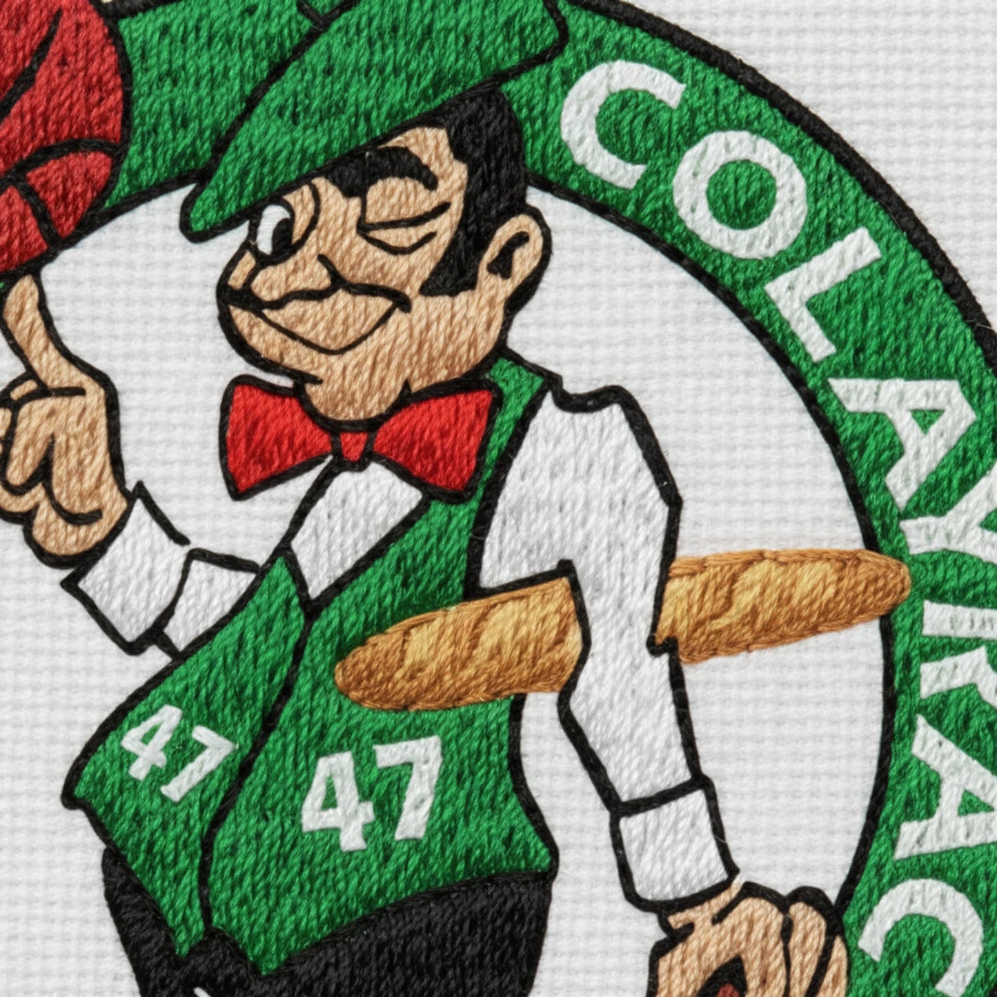 Détail broderie patch Jil Colayrac Basket