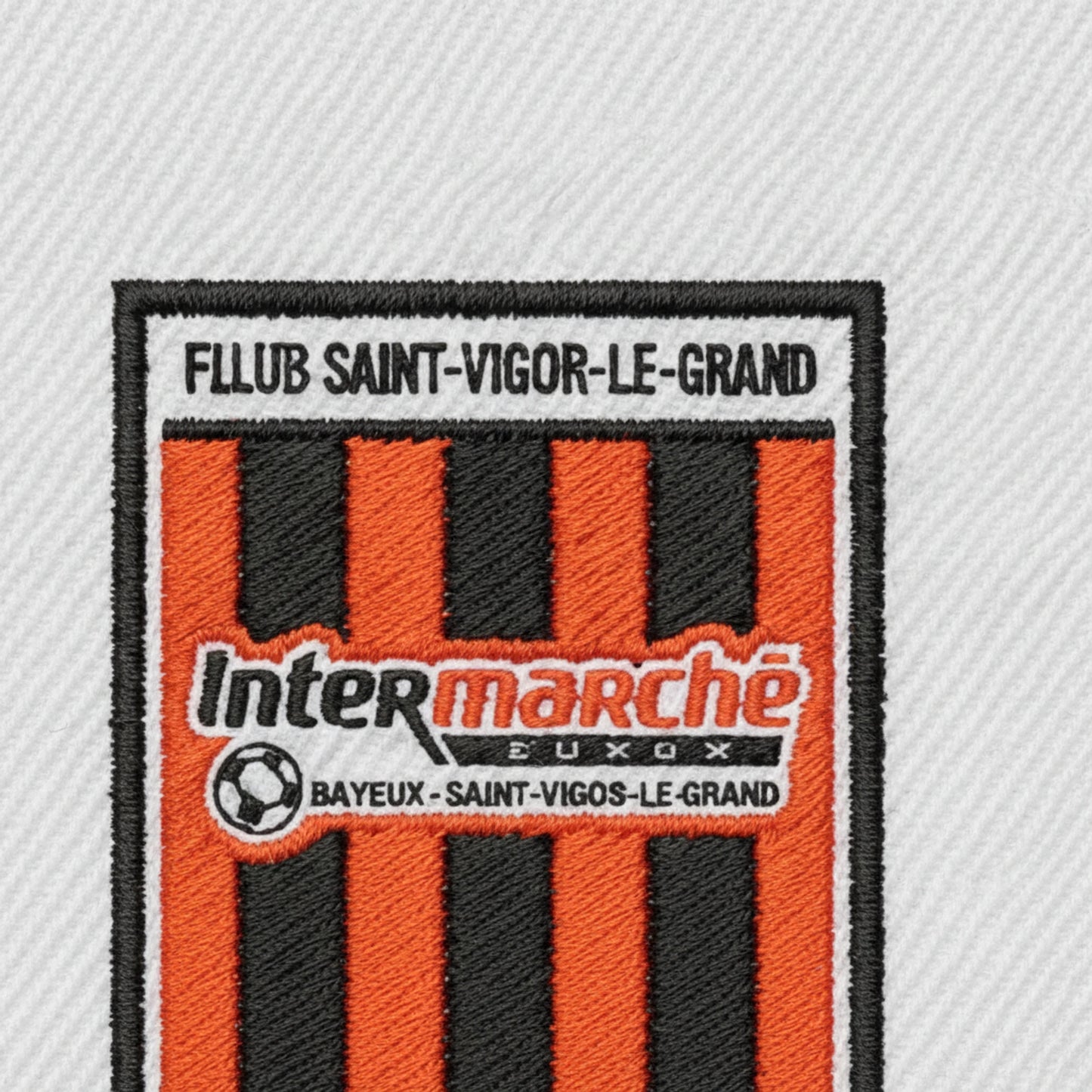 Détail broderie patch A.S. ST VIGOR LE GRAND
