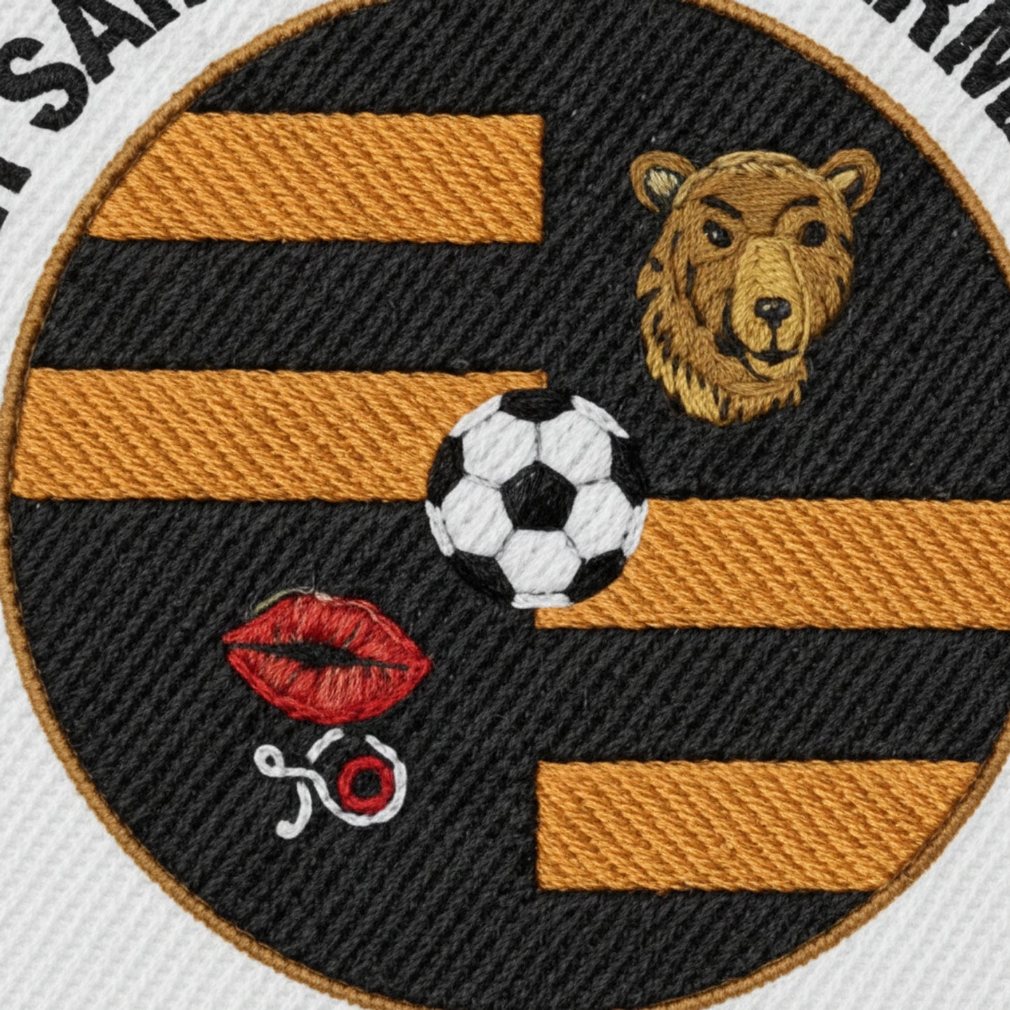 Détail broderie patch STADES REUNIS ST DIE KELLERMANN