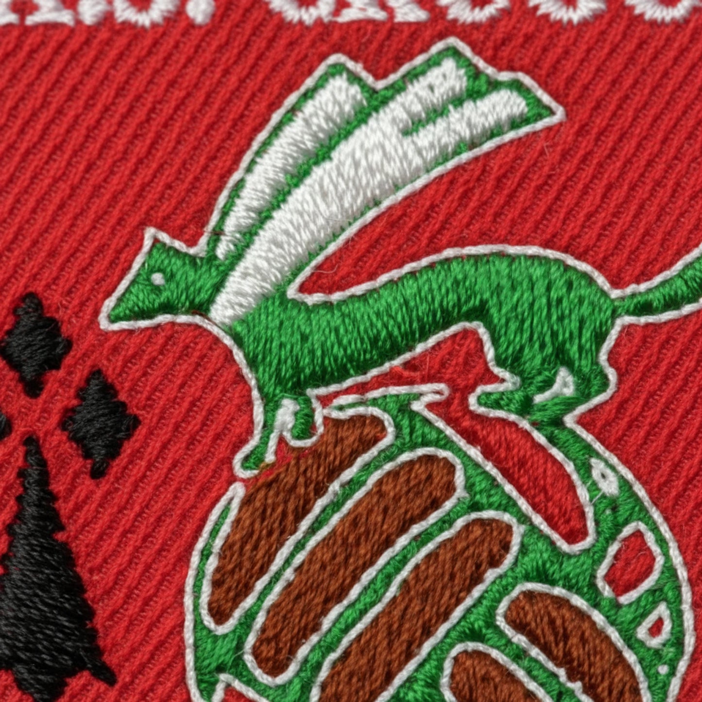 Détail broderie patch A.S. CRUGUEL