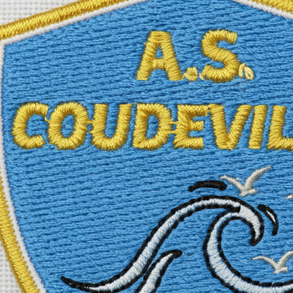 Détail broderie patch A.S. COUDEVILLE HUDIMESNIL