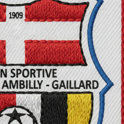 Détail broderie patch UNION SPORTIVE ANNEMASSE-AMBILLY-GAILLARD FC