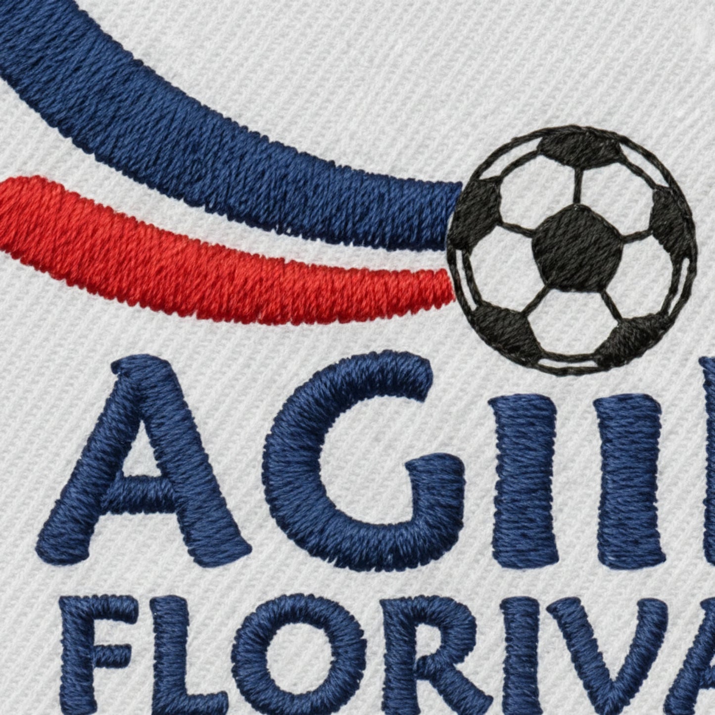 Détail broderie patch AGIIR FLORIVAL