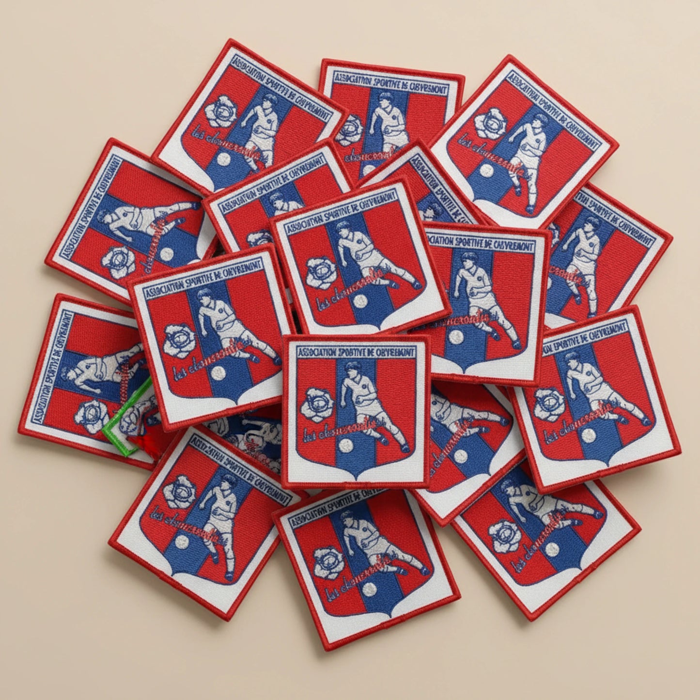 Collection patchs brodés Football