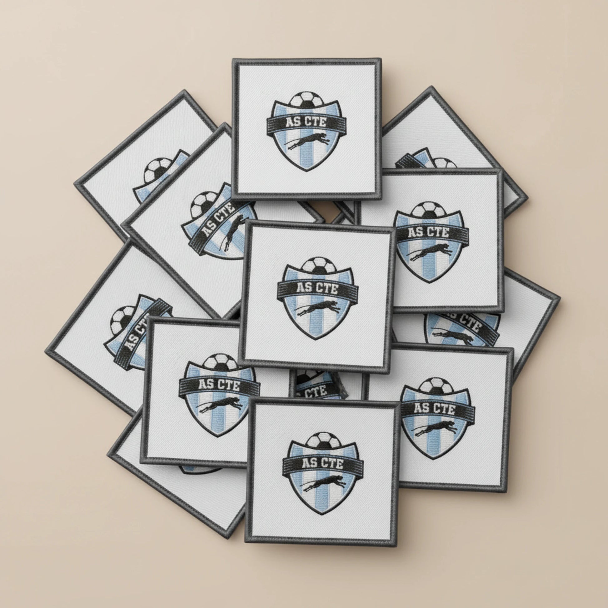 Collection patchs brodés Football