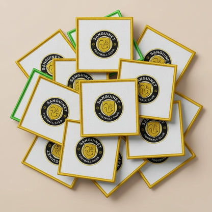 Détail broderie patch SANGUINET FOOTBALL CLUB