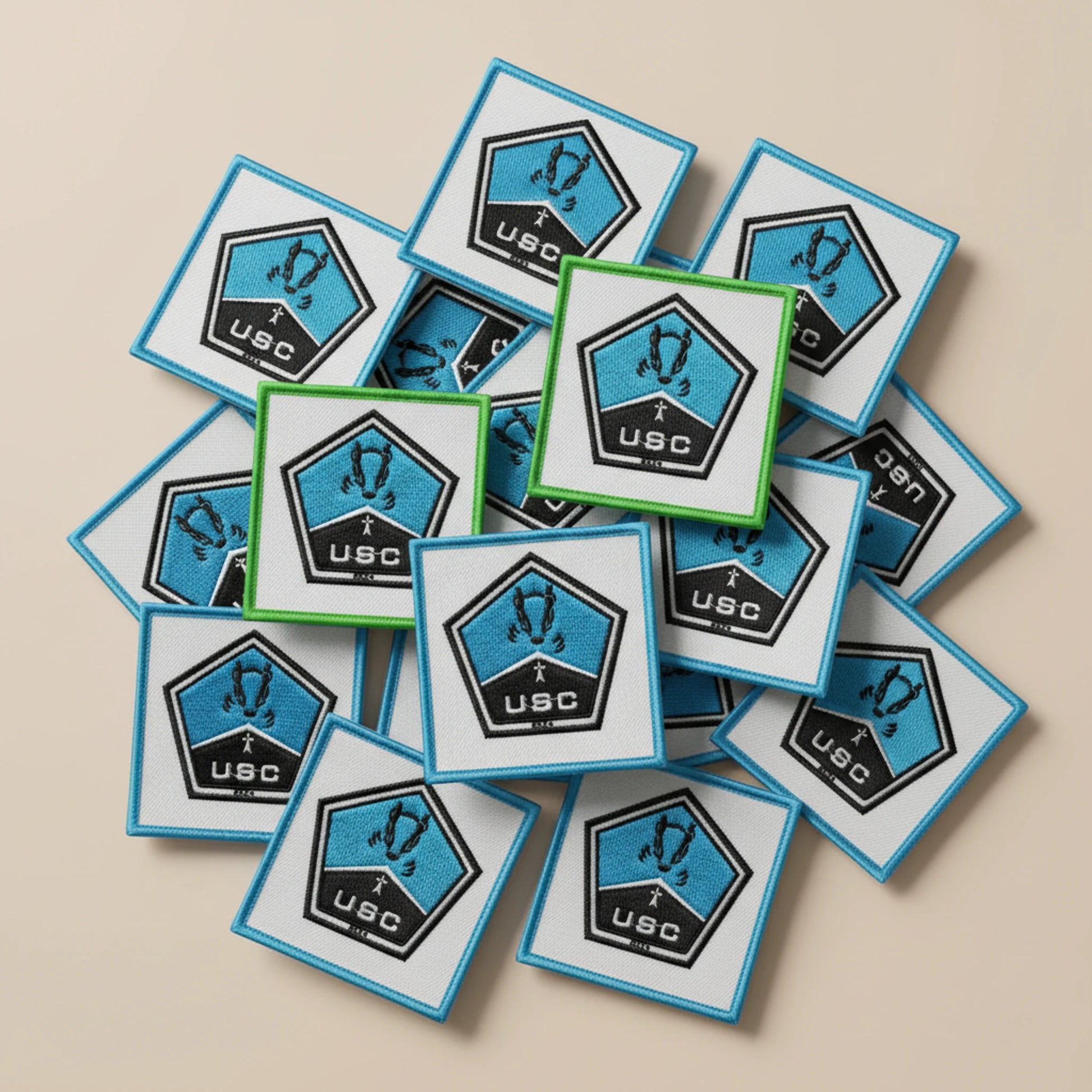 Dos velcro patch brodé PPATCH