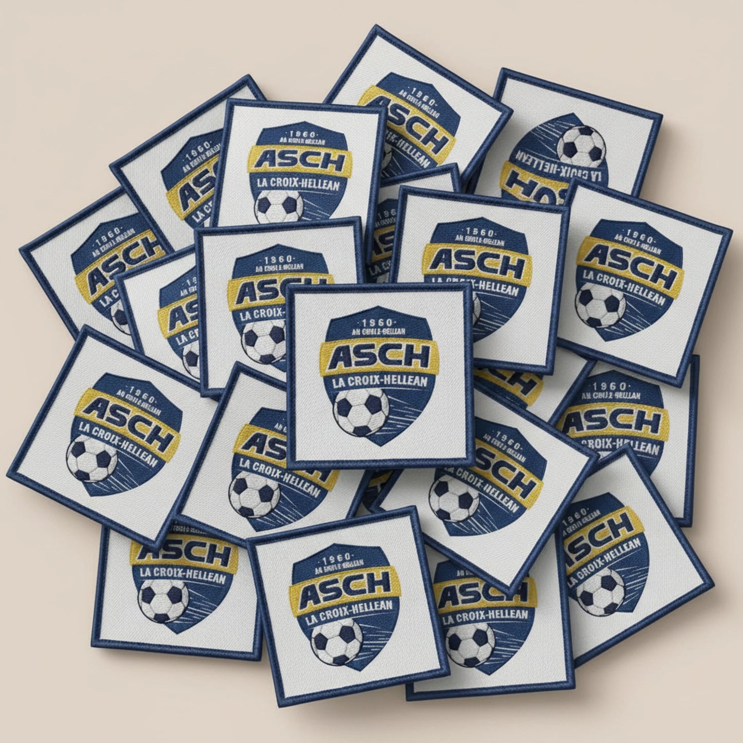 Collection patchs brodés Football