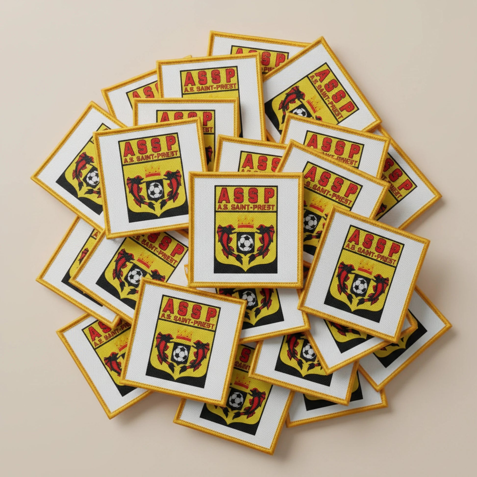 Collection patchs brodés Football