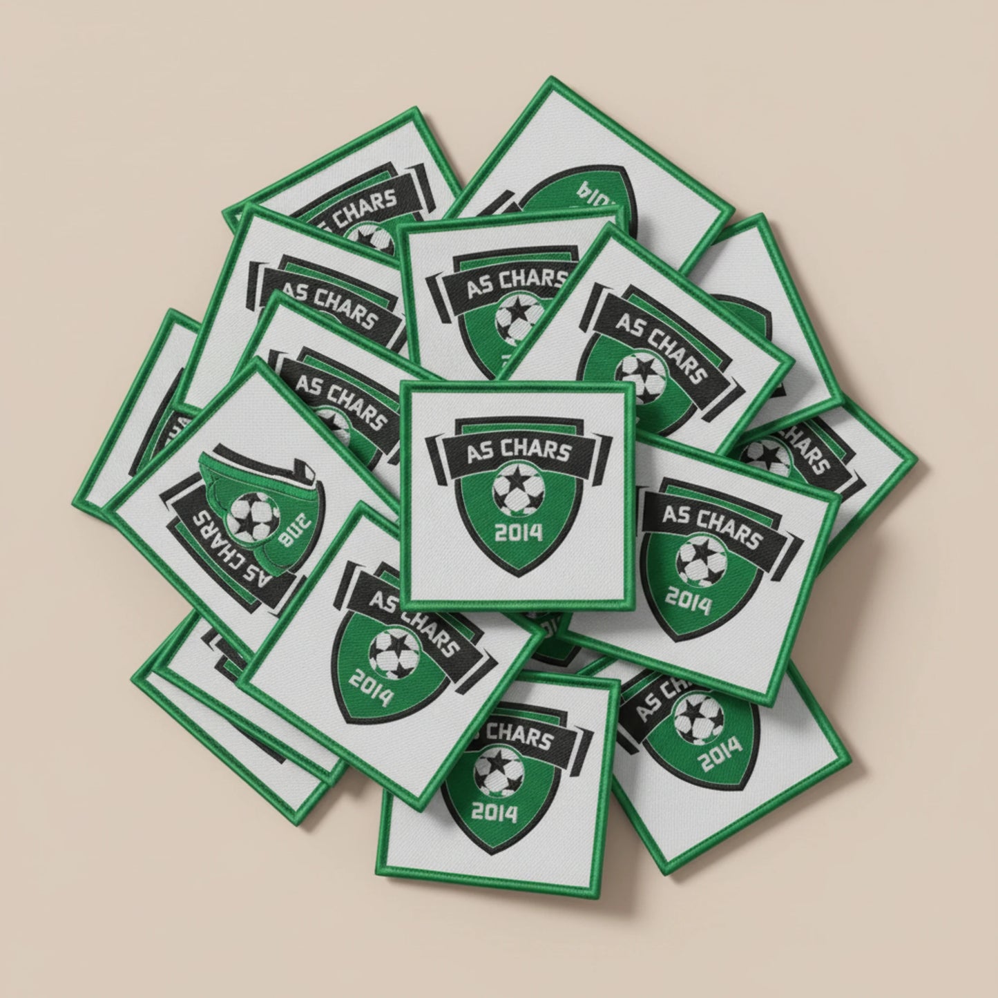 Collection patchs brodés Football
