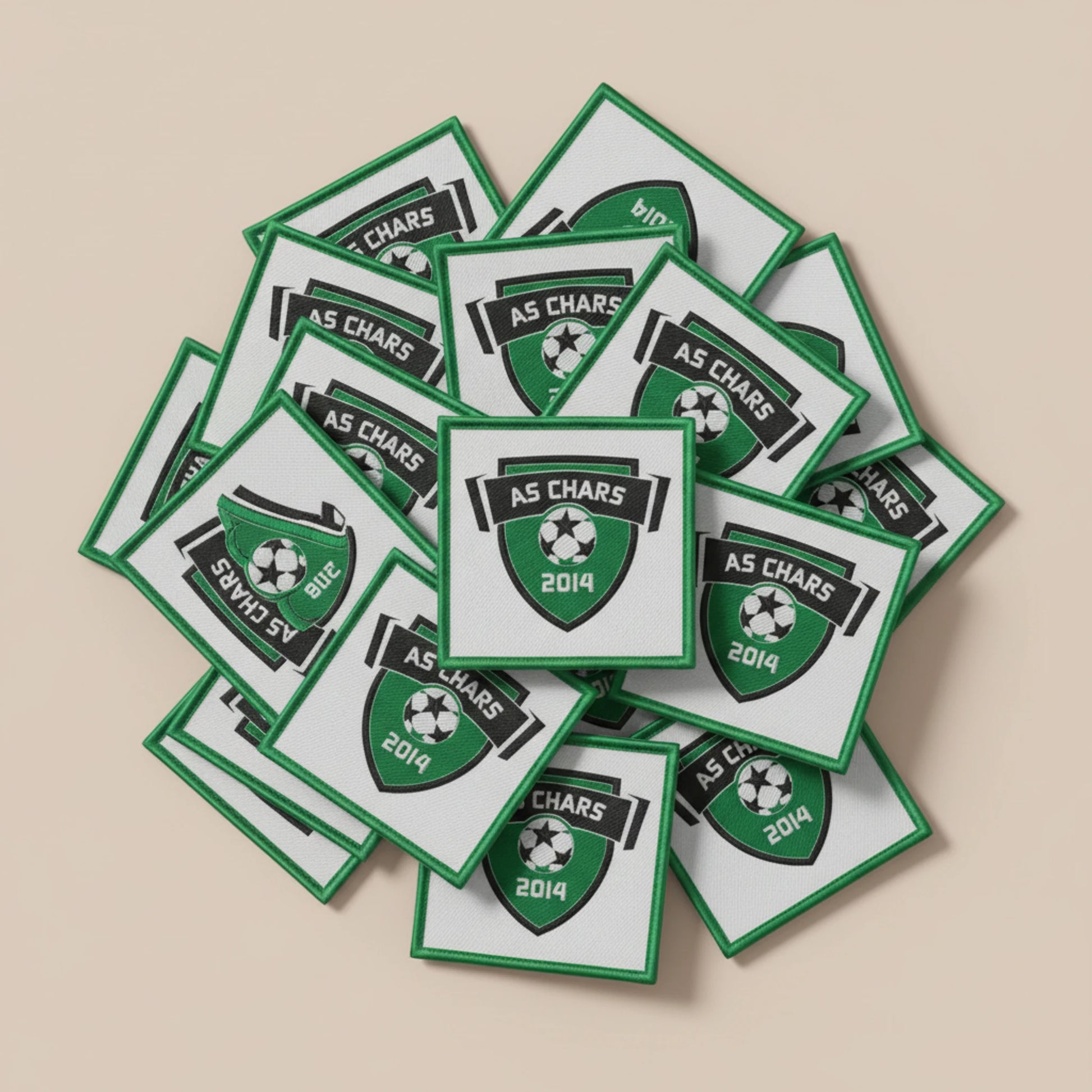 Collection patchs brodés Football